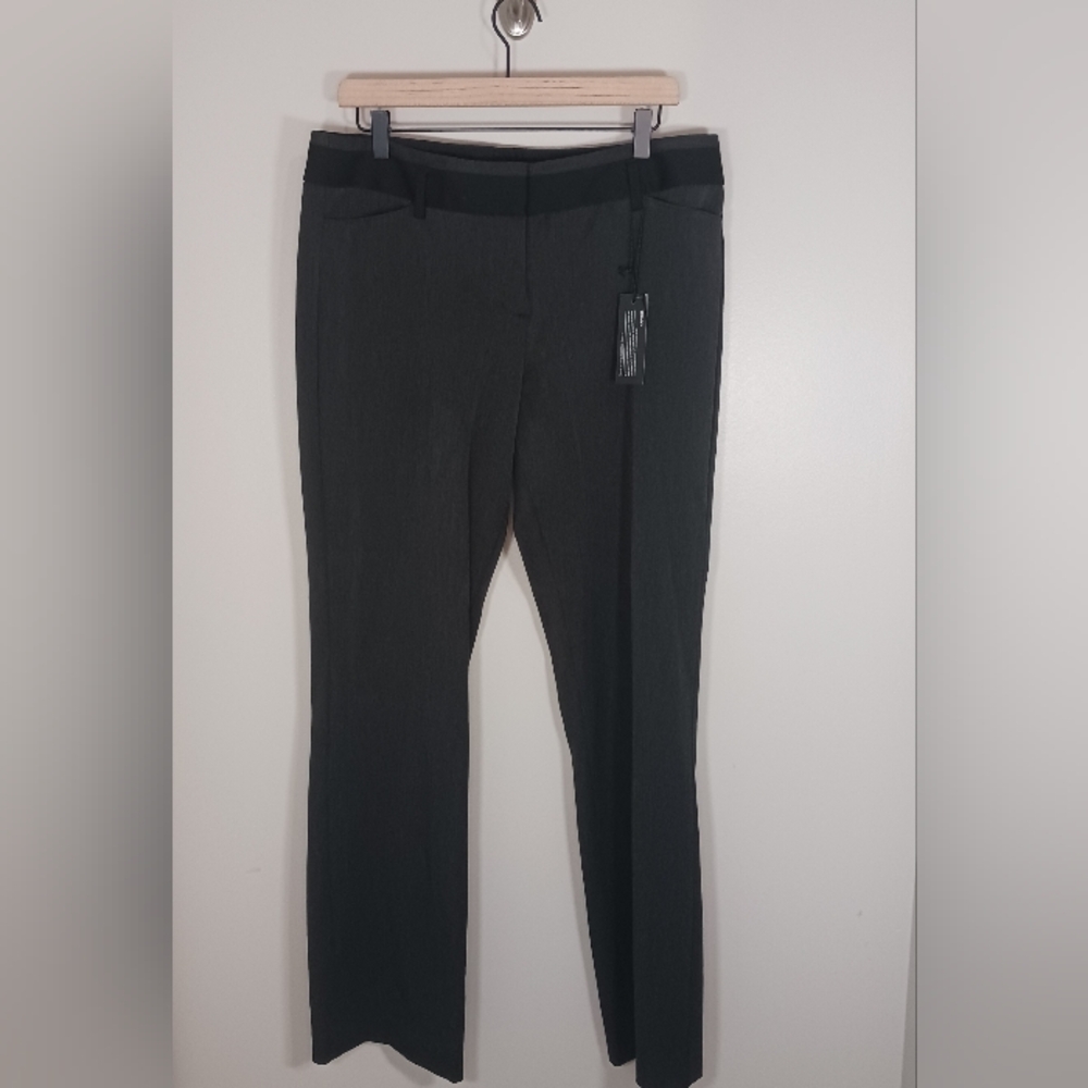 Express Editor Studio Stretch Career Gray Boot Cut Women's Pants Size 12R New